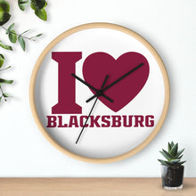Load image into Gallery viewer, I Love Blacksburg Wall Clock
