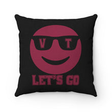 Load image into Gallery viewer, Let's Go Smiley Square Pillow Case
