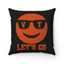 Load image into Gallery viewer, Let's Go Smiley Square Pillow
