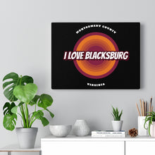Load image into Gallery viewer, I Love Blacksburg Retro Canvas Gallery Wraps
