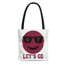 Load image into Gallery viewer, Let's Go Smiley Tote Bag
