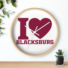 Load image into Gallery viewer, I Love Blacksburg Wall Clock
