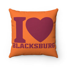 Load image into Gallery viewer, I Love Blacksburg Square Pillow Case
