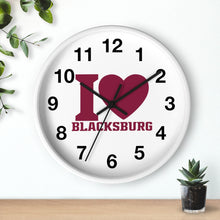 Load image into Gallery viewer, I Love Blacksburg Wall Clock
