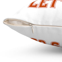 Load image into Gallery viewer, Let's Go Smiley Square Pillow
