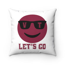 Load image into Gallery viewer, Let's Go Smiley Square Pillow Case
