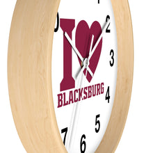 Load image into Gallery viewer, I Love Blacksburg Wall Clock
