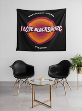 Load image into Gallery viewer, I Love Blacksburg Retro Wall Tapestries

